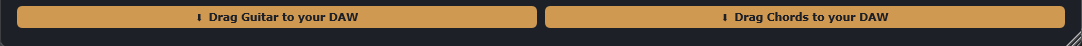 The two drag strips: Drag Lead to your DAW and Drag Chords to your DAW